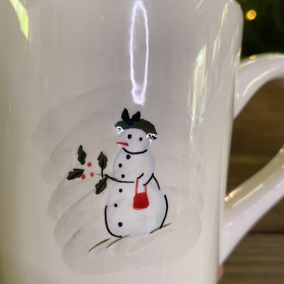 Williams Sonoma Set of 4 Assorted Snowman Decorative Collectible Seasonal Mugs⛄️ - Picture 11 of 16